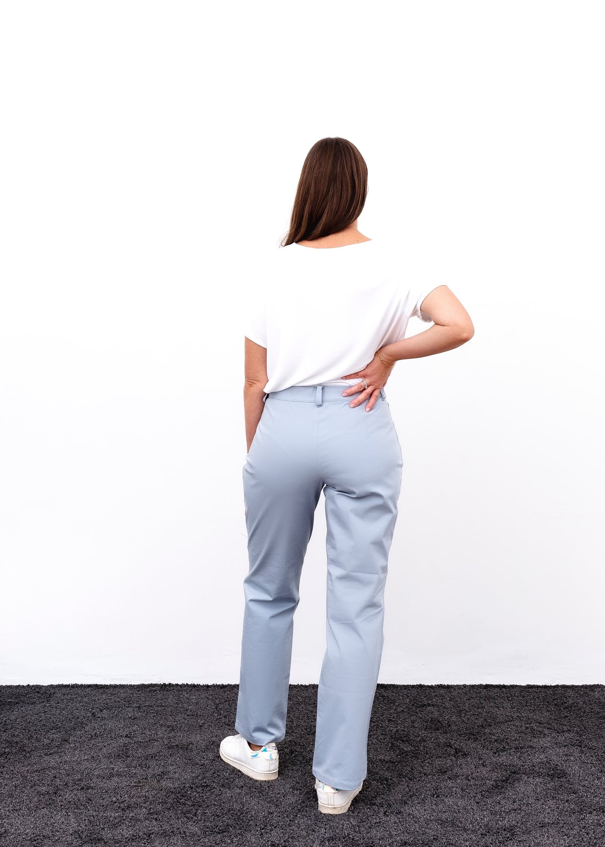 High waisted jeans in light blue