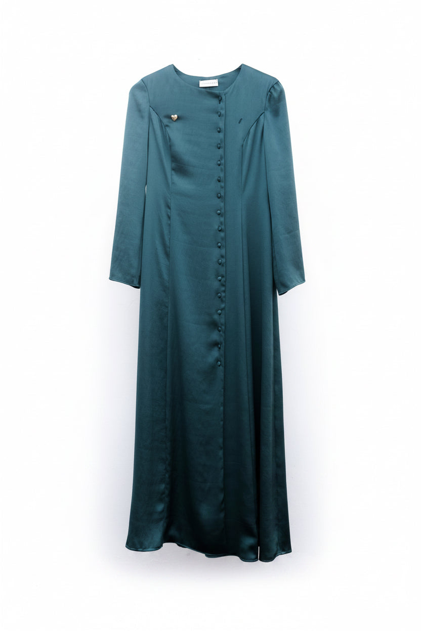 Passepartout long sleeve dress