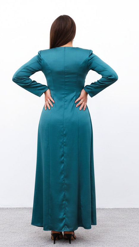 Passepartout long sleeve dress
