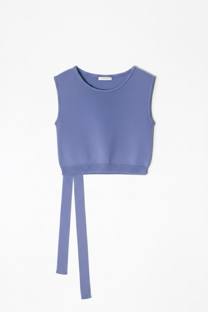 Lilac top in nettle yarn